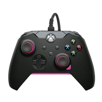 Manette filaire Pdp pour Xbox et PC Mèche noir - 1