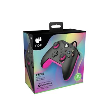 Manette filaire Pdp pour Xbox et PC Mèche noir