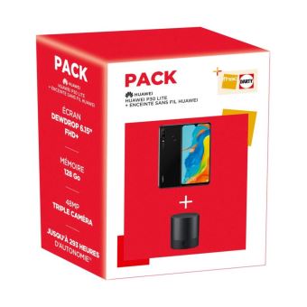 Pack Smartphone Huawei P30 Lite 128 Go + Enceinte sans fil Noir