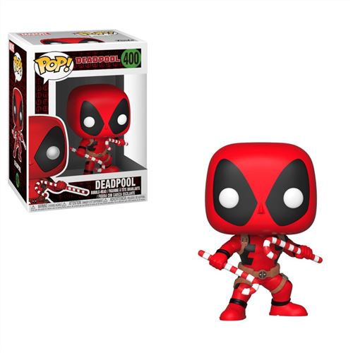 MARVEL-BOBBLE HEAD POP N°400-HOLIDAY DEADPOOL
