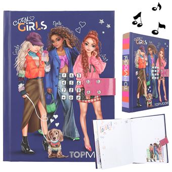 Dessin et coloriage enfant Top Model Carnet secret sonore City girl
