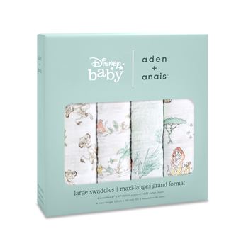 Coffret de naissance Disney Lot de 4 maxi-langes The Lion King