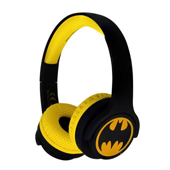 Casque audio sans fil Otl Junior Batman Noir et jaune - Casque