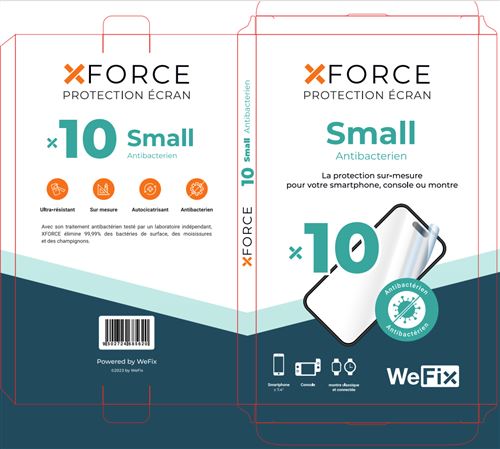 Film de protection Wefix Small Antibactérien pour smartphone Transparent