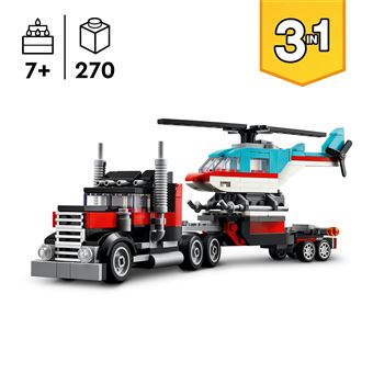 LEGO® Creator 31146 Le camion remorque avec hélicoptère