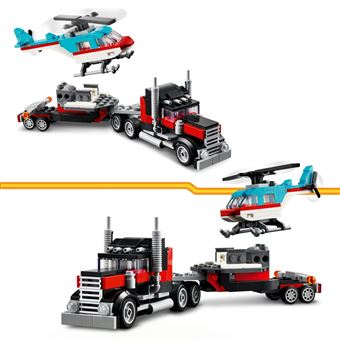 LEGO® Creator 31146 Le camion remorque avec hélicoptère