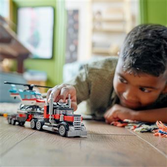 LEGO® Creator 31146 Le camion remorque avec hélicoptère