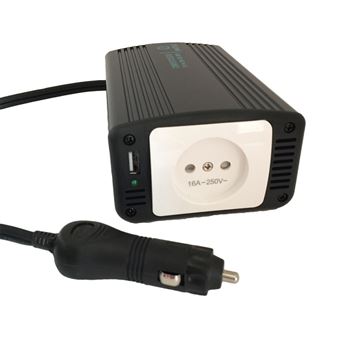 Convertisseur voiture WattT&Co 12v 220V 300W + Sortie USB 2.1A - Chargeur  pour téléphone mobile