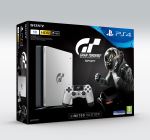 Console Sony PS4 1 To Edition Limitée Argent + Gran Turismo Sport