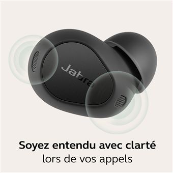 Jabra Elite 10 - Écouteurs Bluetooth Avec Réduction De Bruit Active - Son Dolby Atmos, 6 Micros - Noir Titanium