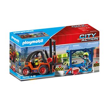 Playmobil City Action 70772 Chariot élévateur avec cargaison