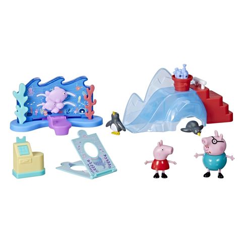 Figurines Peppa Pig à l’aquarium
