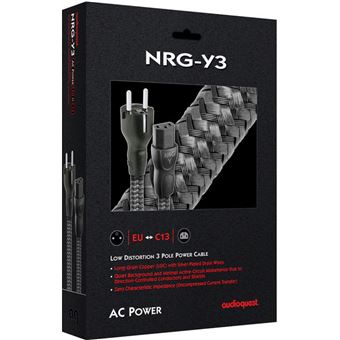 Câble d'alimentation PC Audioquest NRG-Y3 1 m Noir