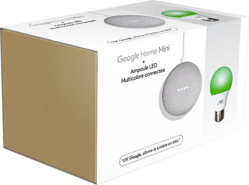 Pack Google Mini + Ampoule Connectée Onearz