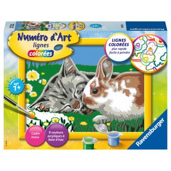 Jeu Creatif Ravensburger Numero D Art Petit Chaton Et Son Compagnon Lapin Peinture Achat Prix Fnac