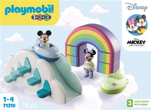 Playmobil 1.2.3. 71319 Maison Des Nuages De Mickey Et Minnie