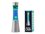 Lampe à poser Itotal Lave Base Argent Liquide Bleu Cire Verte 25 W 30 cm