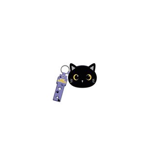 Porte-clés avec Porte-monnaie en Silicone Itotal Chat Noir