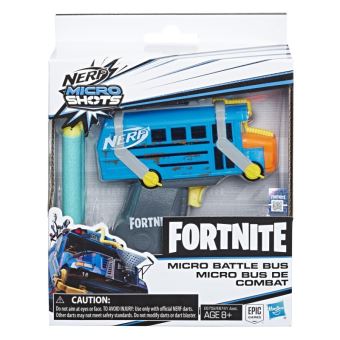 Pistolet Nerf Micro Shots Fortnite Micro Bus de Combat Bleu - 1