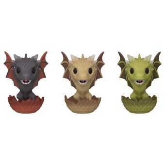 Figurine Funko POP! TV: GOT - 3PK Dragon Egg exclusivité Fnac