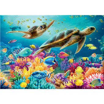 Puzzle 1000 pièces Ravensburger Le monde sous-marin bleu