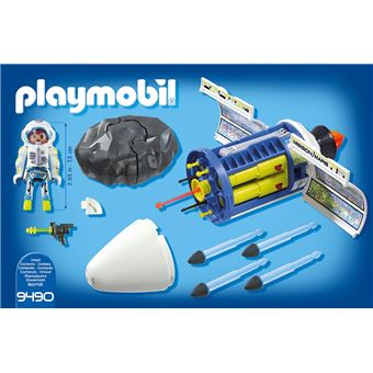 Playmobil Space Mission sur Mars 9490 Spationaute avec satellite et météorite