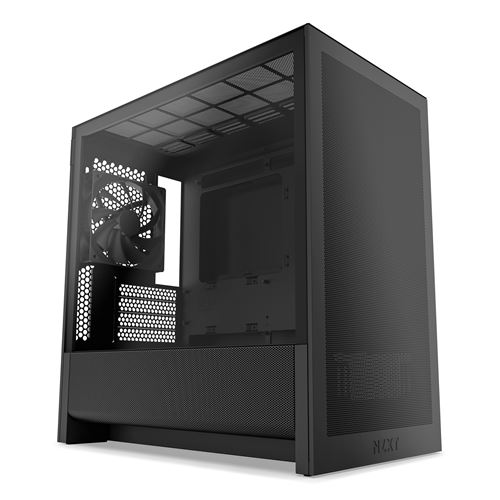 Boîtier PC NZXT H3 FLOW mini tour noir avec panneau latéral verre trempé - Nzxt