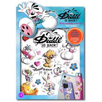 Planche de stickers 3D Diddl et ses amis - 1
