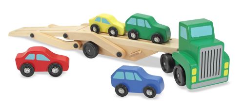 TUPI S.A. - CAMION CIGUEÑA MELISSA Y DOUG CON 6 AUTOS DE CARRERA
