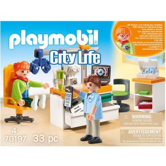 Playmobil City Life 70197 Cabinet d'ophtalmologie