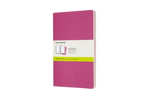Cahier blanc grand format kinetic rose set de 3