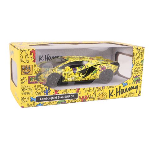 Voiture en métal et plastique Turbo Challenge BTE / 1:32 Lamborghini Sian Keith Haring Modèle aléatoire - Turbo Challenge