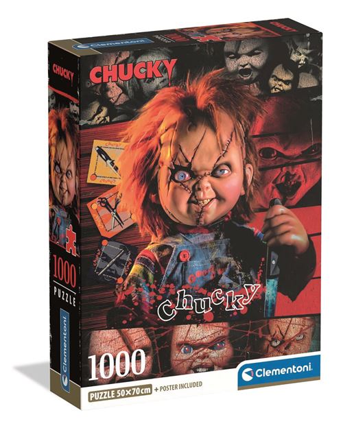 Puzzle Compact 1000 pièces Clementoni Chucky