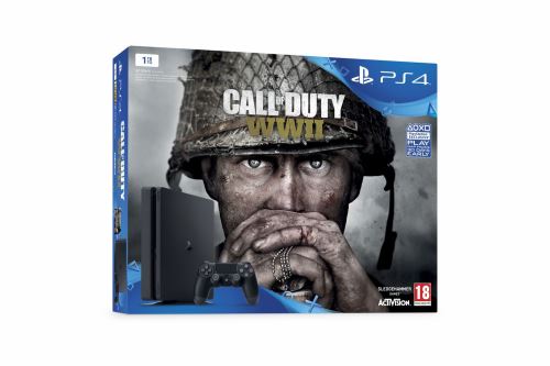 Sony Playstation 4 Console De Jeux Hdr 1 To Hdd Noir De Jais Call Of Duty Wwii 3933