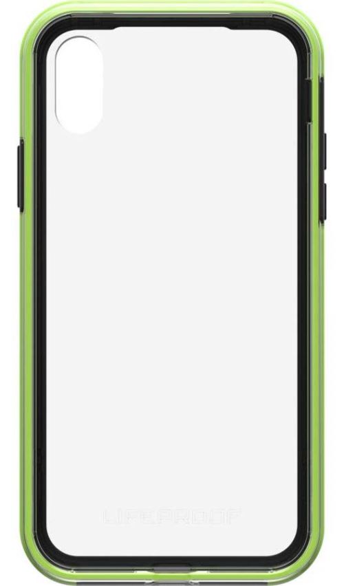 Coque rigide LifeProof Slam Transparent Noir et vert pour iPhone X et XS