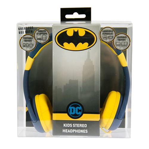 Casque audio avec fil Otl Junior Batman Caped Crusade Bleu et jaune - Casque  audio - Achat & prix