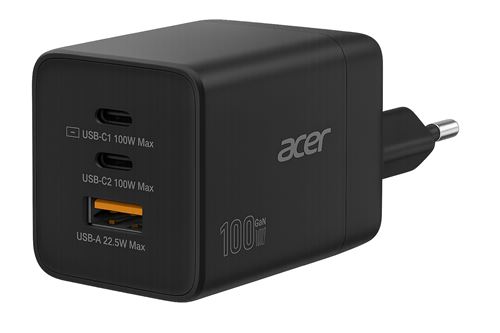 Adaptateur Acer 100 W GaN Noir