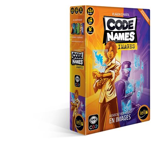 Jeu d'Ambiance Iello Codenames Images – Jeu Visuel pour 2 à 8 Joueurs