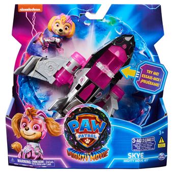 Figurine Paw Patrol La Pat' Patrouille Stella avec véhicule The Mighty Movie - 1