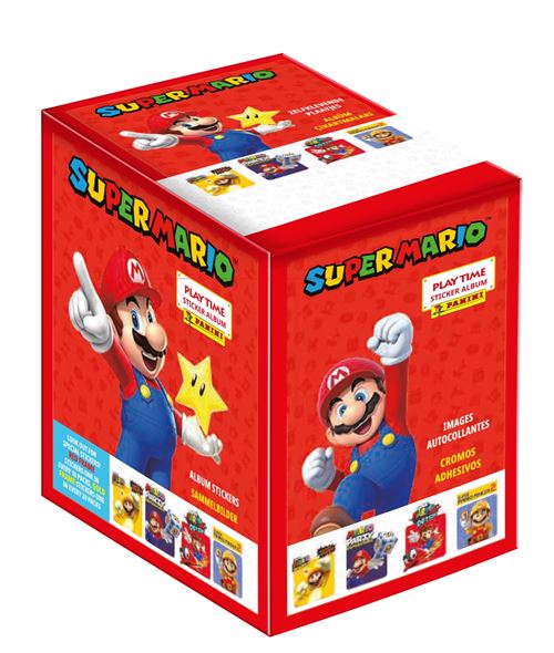 Boîte de 50 pochettes à collectionner Panini Super Mario - Carte à
