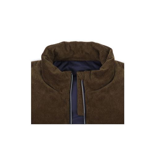 Gilet chauffant en velour Taille L Marron et Bleu Achat prix