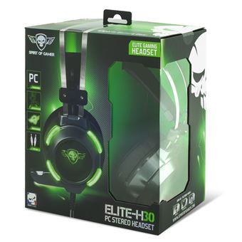 Casque avec fil Spirit of Gamer Elite-H30 Noir et gris