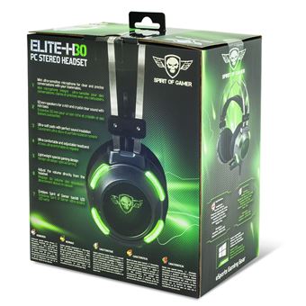 Casque avec fil Spirit of Gamer Elite-H30 Noir et gris