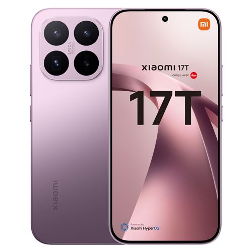Smartphone Xiaomi 17T 6,59 5G Double nano SIM 256 Go Violet conçu avec Leica
