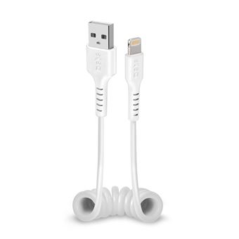Câble de chargement Lightning Moshi MFi angle à 90° - 1,5M - Blanc
