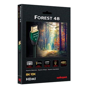 Câble HDMI 8K Audioquest Forest 48 Go 1.5 m Noir et vert