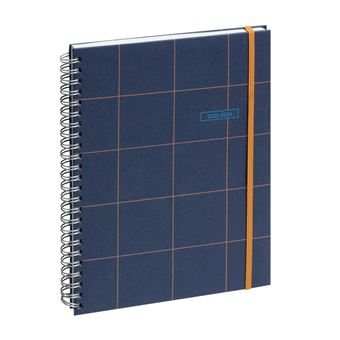 Agenda scolaire semainier Exacompta 2023 2024 20W Casual Bleu Foncé