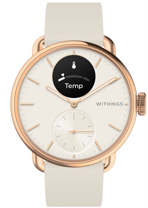 Montre connectée Withings ScanWatch 2 38 mm Or Rose avec bracelet Beige - Withings