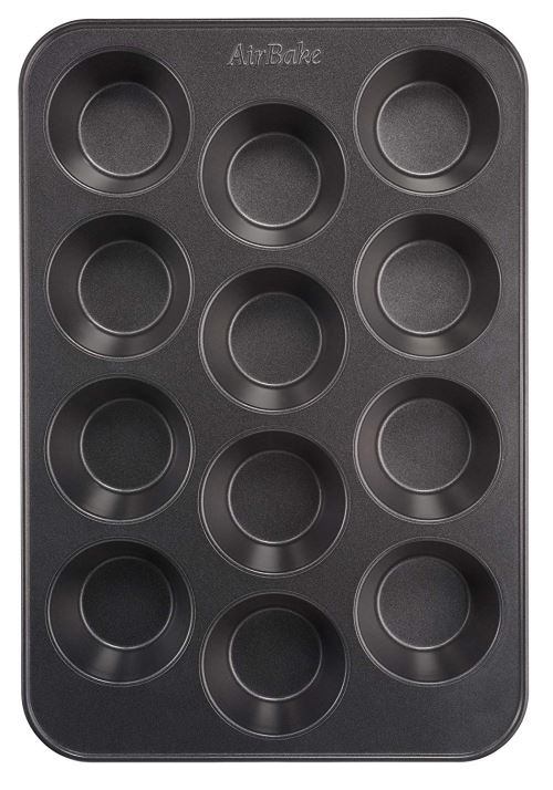 Stampo Per 12 Muffin Tefal Airbake 29x41cm – Antiaderente, Croccante Fuori E Morbido Dentro