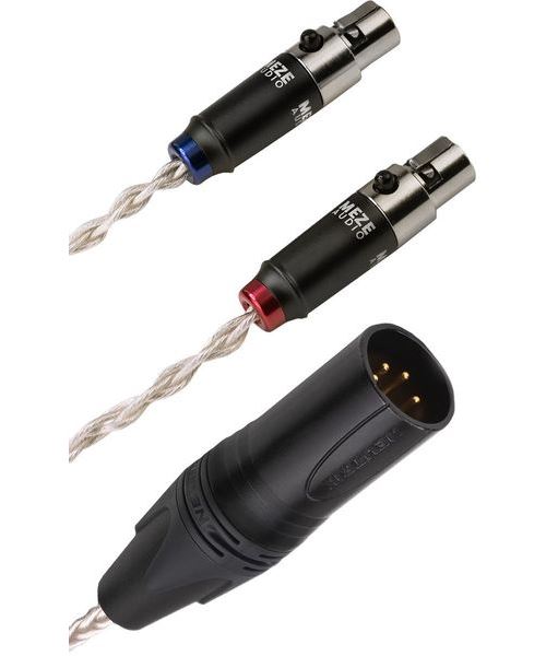 Câble symétrique Meze audio mini XLR à XLR 4 Pins Argent - Meze Audio
